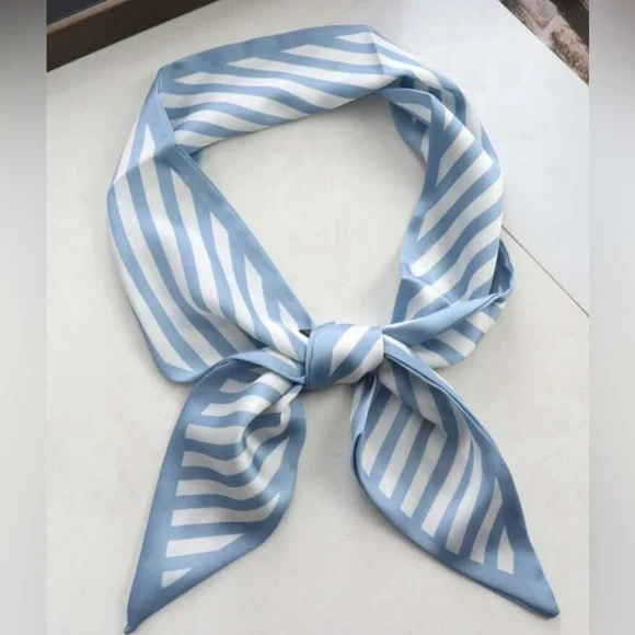 3/$25 NWOT Blue Twill Scarf - Picture 8 of 14